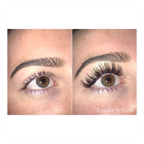 Swindon beautiful eyelash extensions from Eyelashes by Sophie