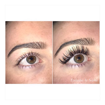 Swindon beautiful eyelash extensions from Eyelashes by Sophie